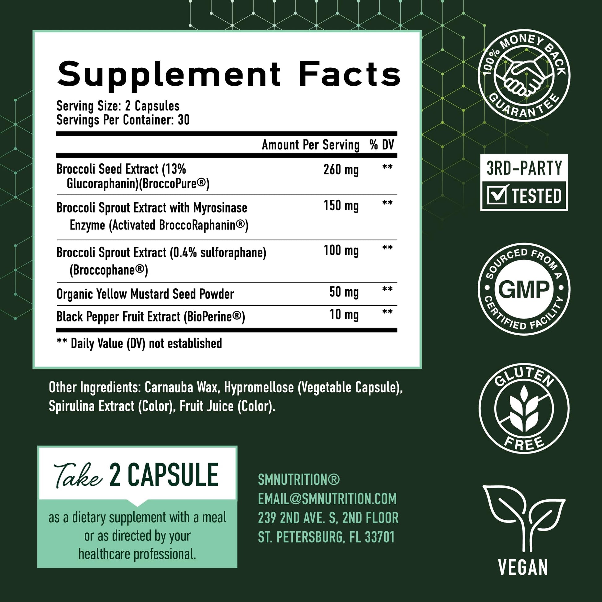 50MG Sulforaphane Supplement from Broccoli Sprouts | NRF2 Activation, Cellular Health & Immune Support | Glucoraphanin, Myrosinase & Antioxidants | Third-Party Tested - PrimeBioHealth - canada supplements