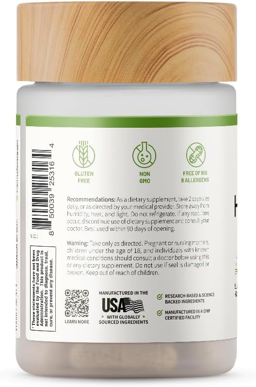 Snap Supplements Men's Hair Tonic, Vitamins for Men with Biotin, 60 Capsule | Nutritional Support for Hair, Skin, Nails & Beard with Kelp, Bamboo, Collagen Peptides, & Horsetail, Non-GMO, Gluten-Free