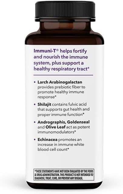 LifeSeasons Immuni-T - Immune Support Supplement - Immunity System Booster - Natural Cold & Flu Relief - Elderberry, Echinacea, Andrographis, Arabinogalactans & Olive Leaf - 90 Capsules LifeSeasons buy supplements Au