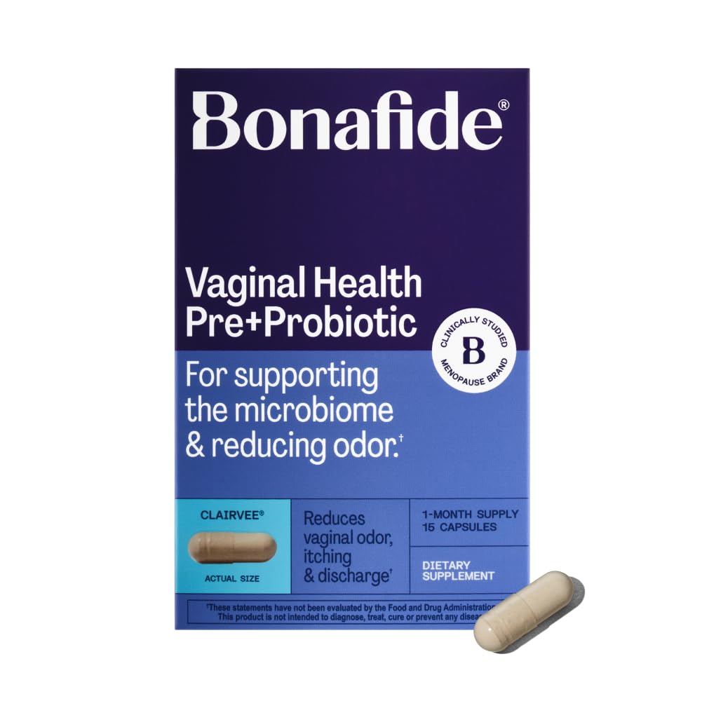 Bonafide Clairvee Vaginal Probiotic for Relief from Odor, Itching, & Discharge. — 1-Month Supply (15 Capsules) Bonafide buy supplements Au