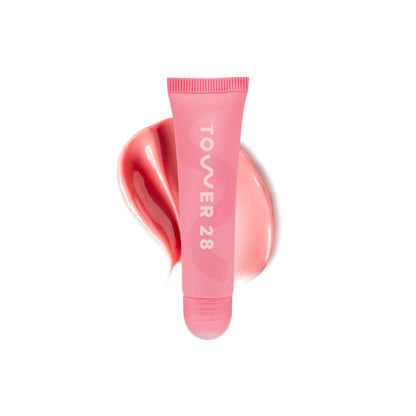 Tower 28 LipSoftie Tinted Lip Balm Treatment - Hydrating Glossy Balm + Overnight Lip Mask with Jojoba Oil + Shea Butter - Sweet, Cushiony Formula for Smooth, Soft Lips - Watermelon Kiwi (0.38 oz) Tower 28Buy Supplements Australia
