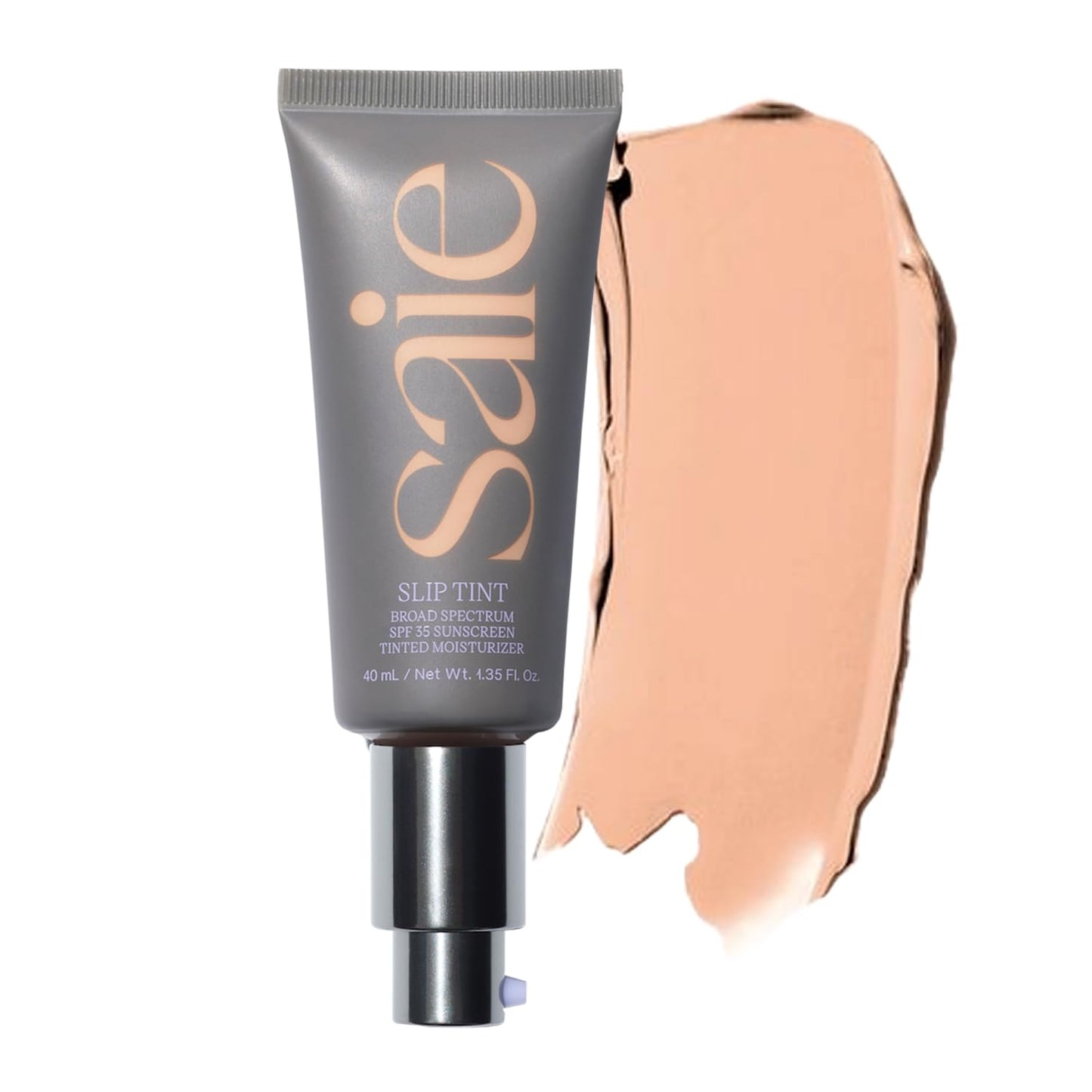 Saie Slip Tint Tinted Moisturizer with SPF 35 - Light Coverage, Glowy Skin Tint & Mineral Sunscreen for Face with Hydrating Hyaluronic Acid - Summer Makeup Essential - Shade Three + Half (1.35 oz) SaieBuy Supplements Australia
