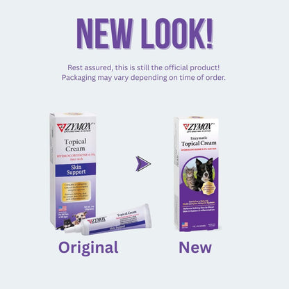 Zymox Topical Cream with 0.5% Hydrocortisone for Dogs and Cats, 1oz