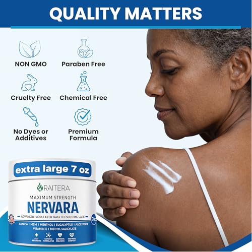 Raitera Neuropathy Cream – Extra Strength for Feet, Hands, Legs, Toes – Advanced Cooling Non-Greasy Fast Absorbing Formula - Natural Ingredients Frankincense, Arnica, Aloe Vera, Turmeric, MSM RaiteraBuy Supplements Australia