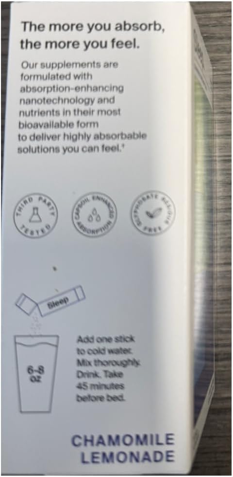 The Absorption Company Sleep Aid Powder - Calming Drink Mix Packets - 7PK