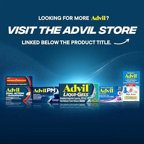 Advil Pain Reliever and Fever Reducer, Pain Relief Medicine with Ibuprofen 200mg for Headache, Backache, Menstrual Pain and Joint Pain Relief - 300+24 Coated Tablets AdvilBuy Supplements Australia
