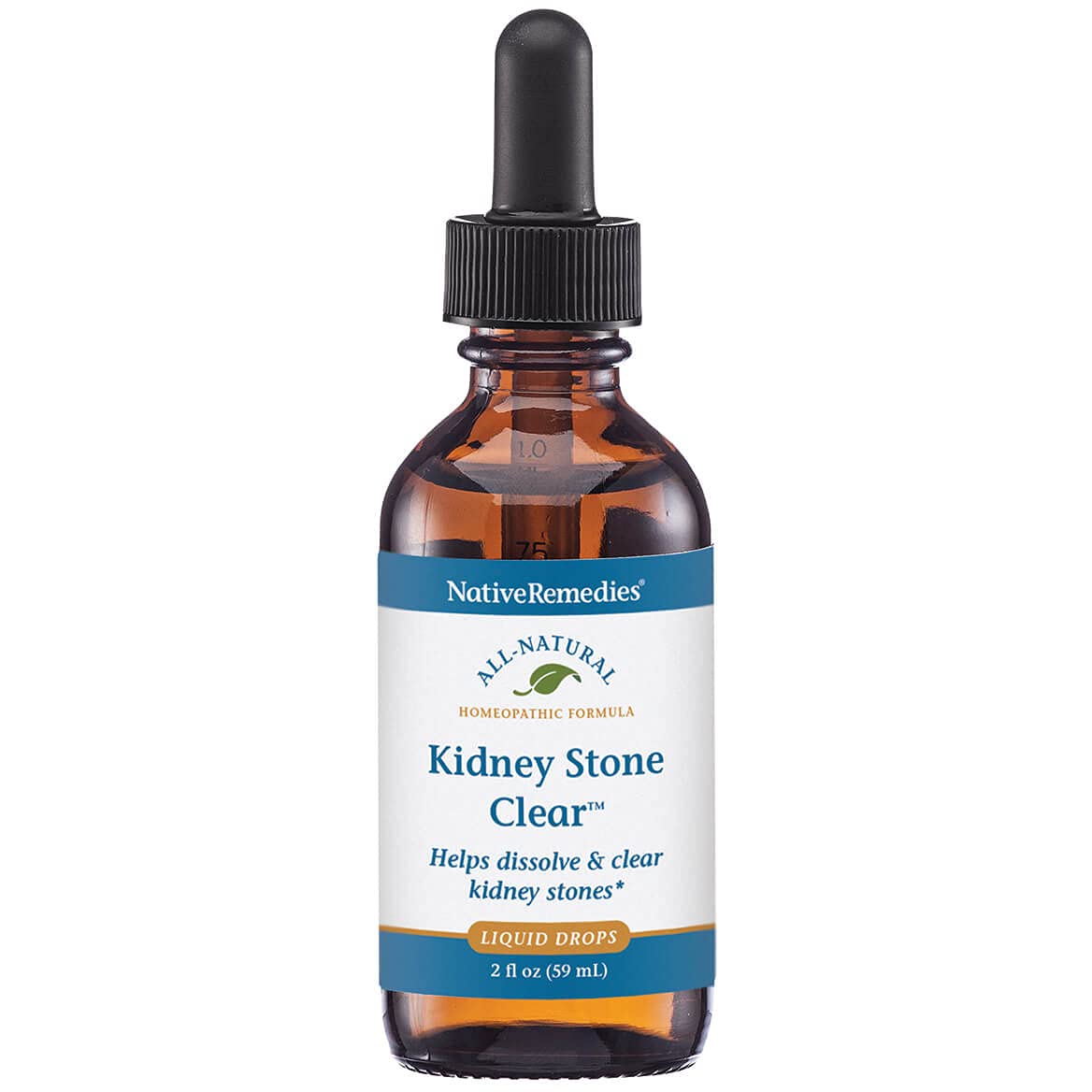 Native Remedies Kidney Stone Clear - Natural Homeopathic Formula Temporarily Helps Dissolve and Clear Kidney Stones - Relieves Pain, Nausea and Vomiting - 59 mL Native RemediesBuy Supplements Australia