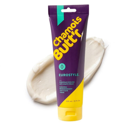 Chamois Butt'r Eurostyle Anti-Chafe Cream for Road, Gravel, Mountain Bike, 8 ounce jar, Cycling Plastic | cycling-equipment
