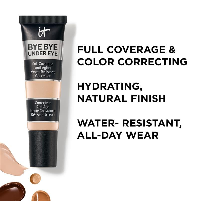 IT Cosmetics Bye Bye Under Eye Concealer (Light Nude) - Water-Resistant, Full Coverage Brightening Concealer For Dark Circles, Fine Lines, Redness & Discoloration, Anti-Aging, 24H Wear - 0.4 fl oz IT CosmeticsBuy Supplements Australia