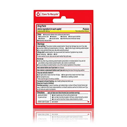 Tylenol Extra Strength 500 mg Acetaminophen Caplets, Pain Reliever & Fever Reducer, Acetaminophen for Minor Arthritis Pain, Headache, Backache & Menstrual Pain Relief, Travel Size, 6 Ct TylenolBuy Supplements Australia