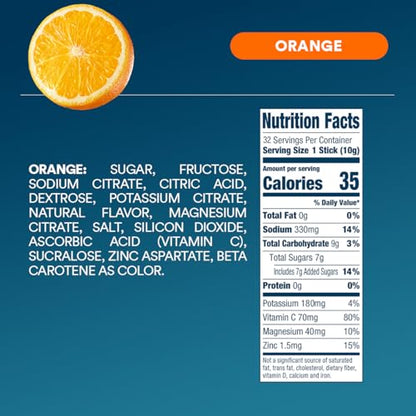 DripDrop Hydration Watermelon Orange Bundle, Electrolyte Packets, 64 Count | Watermelon, Orange; 3X Electrolytes; Potassium, Magnesium, Zinc, Vitamin C; Single Serve; Daily Use, Workouts, Travel