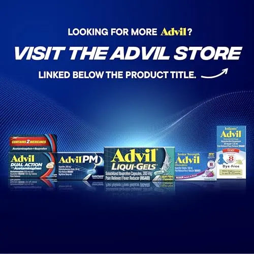 Advil PM Pain Reliever and Nighttime Sleep Aid, Pain Medicine with Ibuprofen for Pain Relief and Diphenhydramine Citrate for a Sleep Aid - 50x2 Coated Caplets AdvilBuy Supplements Australia