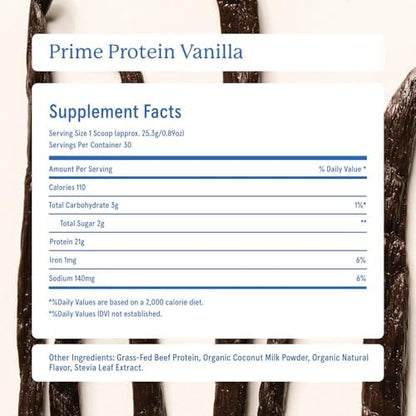 Equip Foods Prime Protein Powder Unflavored & Prime Protein Powder Vanilla