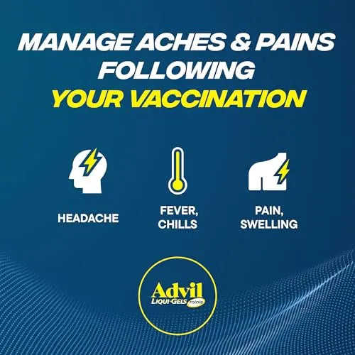 Advil Liqui-Gels Minis Pain Reliever and Fever Reducer, Pain Medicine for Adults with Ibuprofen 200mg for Pain Relief - 160 Liquid Filled Capsules AdvilBuy Supplements Australia