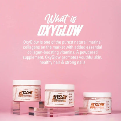 EHP Labs OxyGlow Marine Collagen Peptides Powder, Unflavored, 30 Servings | Hydrolyzed For Fast Absorption. Supports Skin Elasticity & Firmness, Stronger Hair And Faster Nail Growth. Mixes Clear.