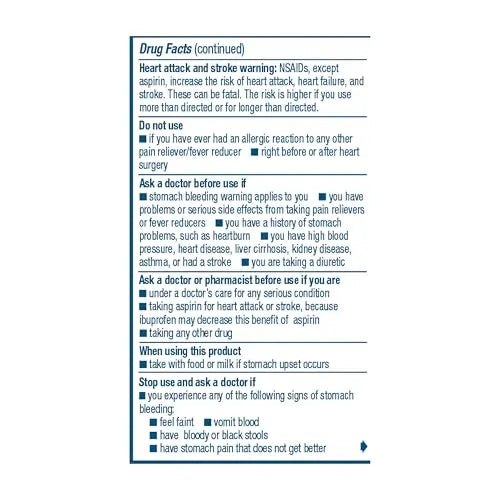 Advil Pain Reliever and Fever Reducer, Ibuprofen 200mg for Pain Relief - 50 Coated Tablets AdvilBuy Supplements Australia
