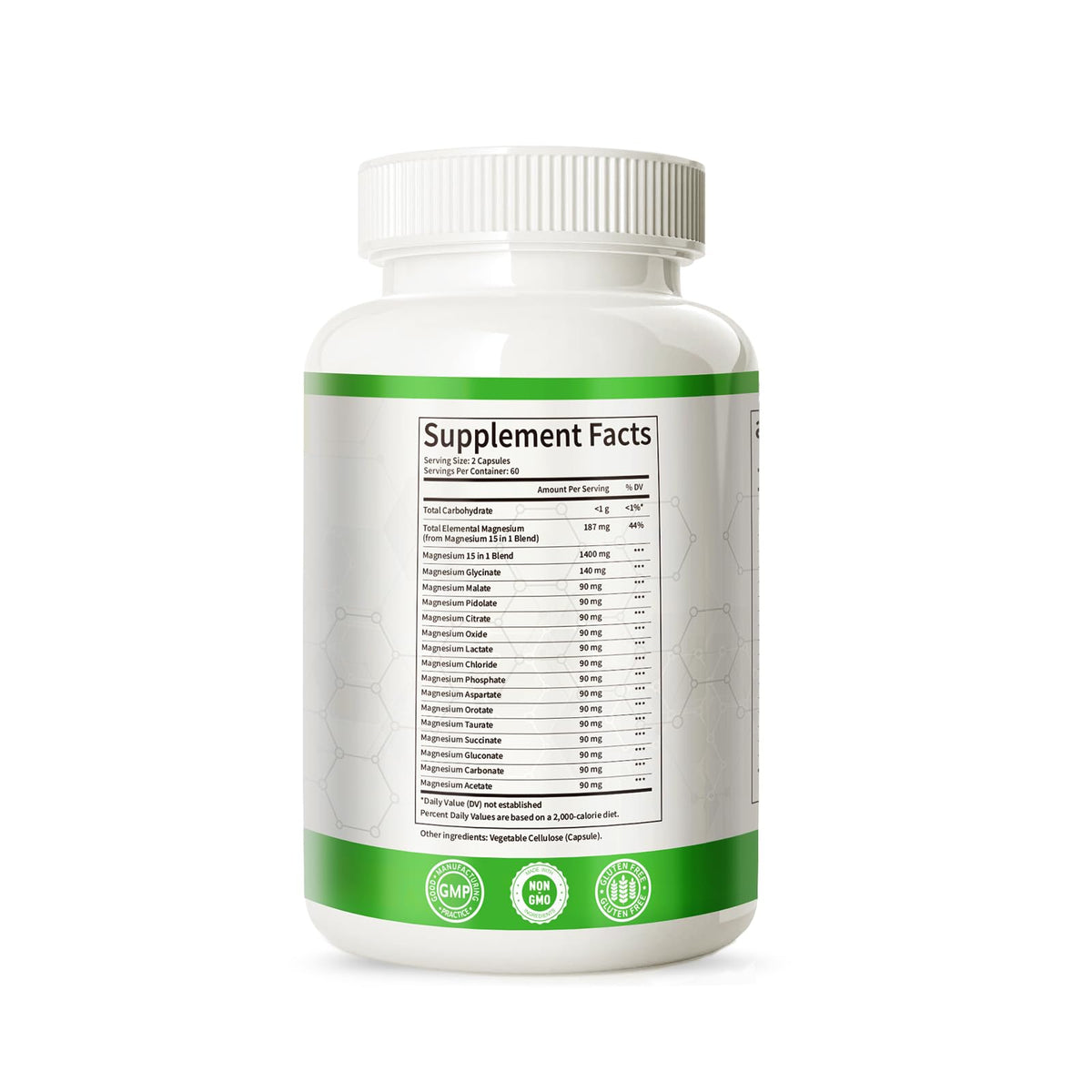 Magnesium Complex with 15 Types Magnesium Glycinate Citrate Malate Taurate Oxide Carbonate Chloride Orotate Magnesio Muscle, Heart, Relaxation & Nerves 120 Vegan Capsules, 60-Day Supply Ashenutri buy supplements Au