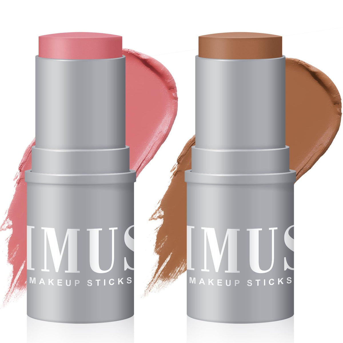 KIMUSE Cream Contour Stick Duo, Cream Blush Stick, Bronzer Shaping Stick, Creamy, Highly Pigmented, Long Lasting, Vegan Face Make Up Sticks KIMUSEBuy Supplements Australia