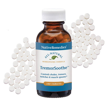 Native Remedies TremorSoothe - Natural Homeopathic Formula to Temporarily Control Shakes, Tremors, Muscle Spasms and Twitches -180 Tablets Native RemediesBuy Supplements Australia