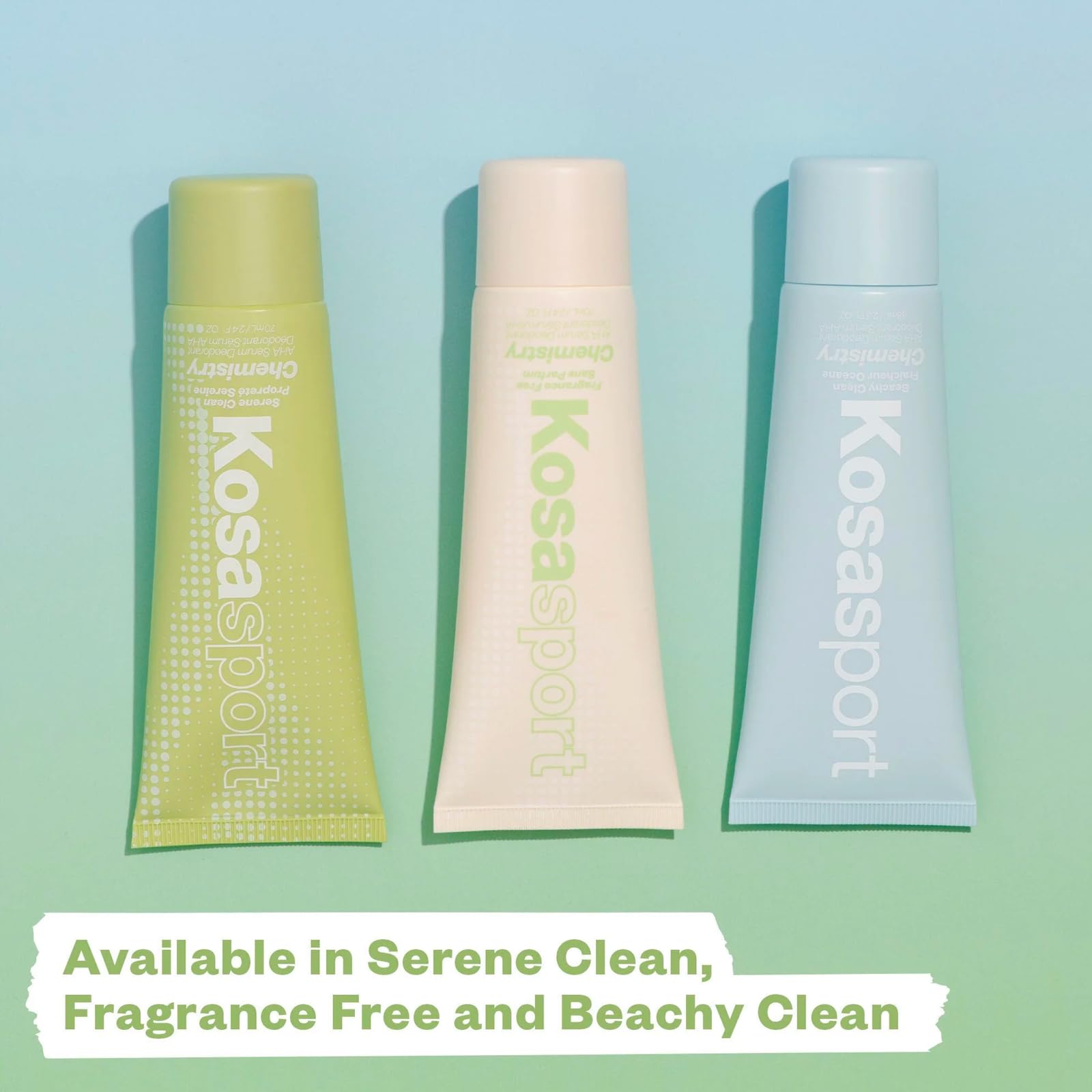 Kosas Chemistry Deodorant - Aluminium and Baking Soda Free + BO-Fighting AHA Serum that Exfoliates, Softens, and Nourishes the Skin, (Serene Clean) KosasBuy Supplements Australia