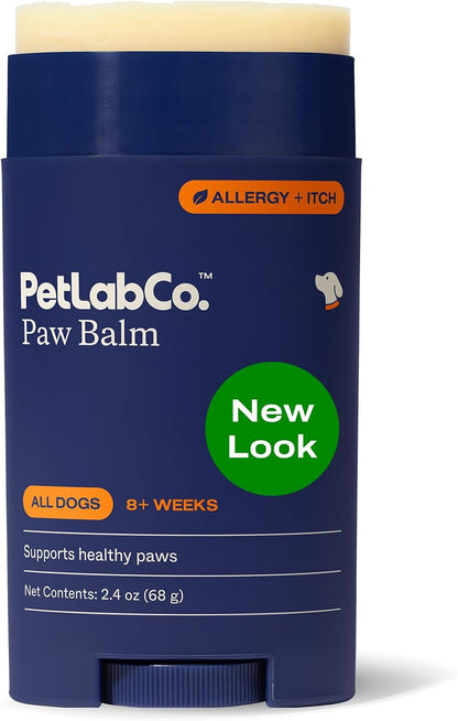 PetLab Co. Paw Balm Stick for Dogs, Dry & Cracked Paws, 2.4 Ounce | Shea butter and coconut oil in an easy, mess-free glide-on stick to support paw pad nourishment and protection