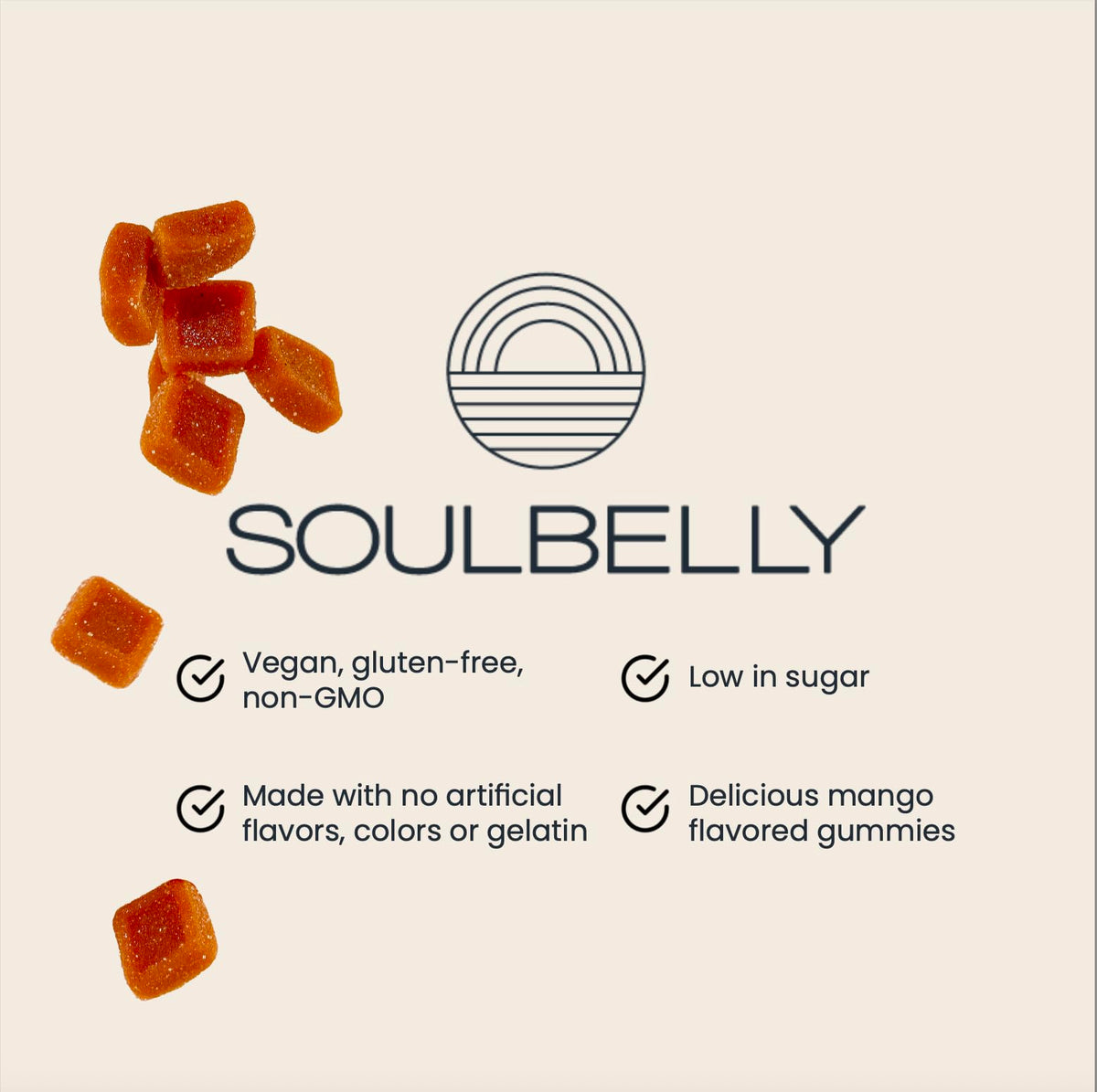 SOULBELLY Super Immunity | Remedy Vitamin Gummies for Immune Support | Vegan | Gluten-Free | Non-GMO | 60 Count SOULBELLY buy supplements Au