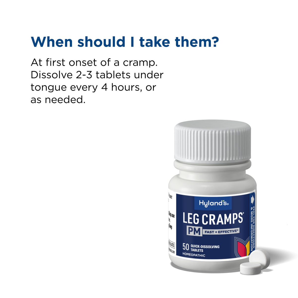 Hyland's Leg Cramps PM, Relief of Nighttime Leg, Calf, and Foot Cramps, 50 Quick-Dissolving Tablets 2-Pack (100 Total) Hyland'sBuy Supplements Australia