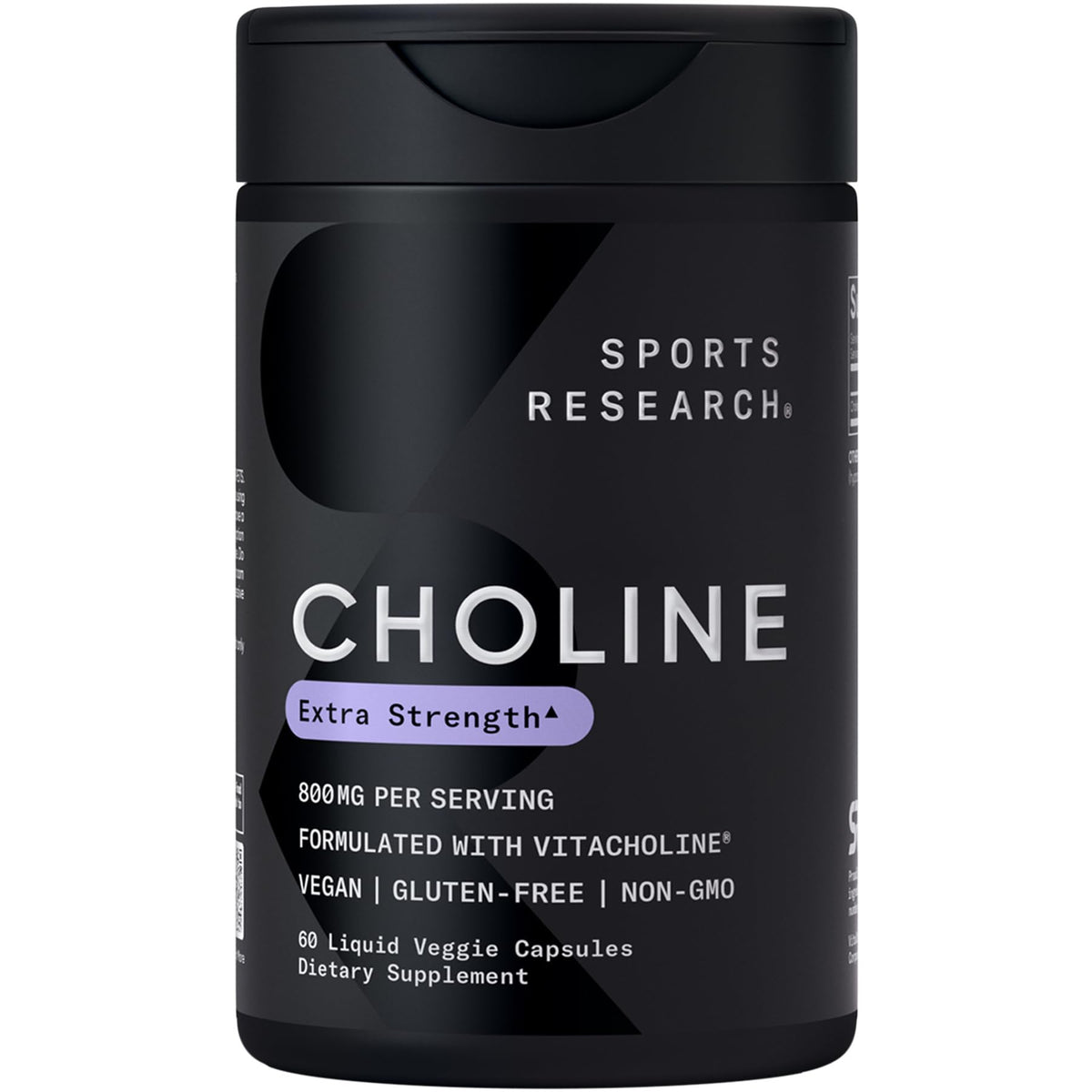 Sports Research ® Extra Strength Choline 800 mg - Essential Nutrient Featuring VitaCholine ® for Focus Support - Vegan Certified • Non-GMO • Gluten Free - 60 Liquid Capsules Sports Research buy supplements Au