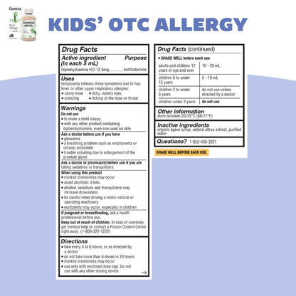 Genexa Kids Allergy Bundle | Powerful OTC Medicine + Gentle Homeopathic Remedy | Antihistamine, Relieves Runny Nose, Sneezing & Itchy Eyes | Organic Acai & Agave Flavors | Ages 6+ Genexa buy supplements Au