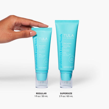 TULA Skin Care Face Filter Blurring and Moisturizing Primer - Luna, Evens the Appearance of Skin Tone & Redness, Hydrates & Improves Makeup Wear, 1fl oz TULA buy supplements Au
