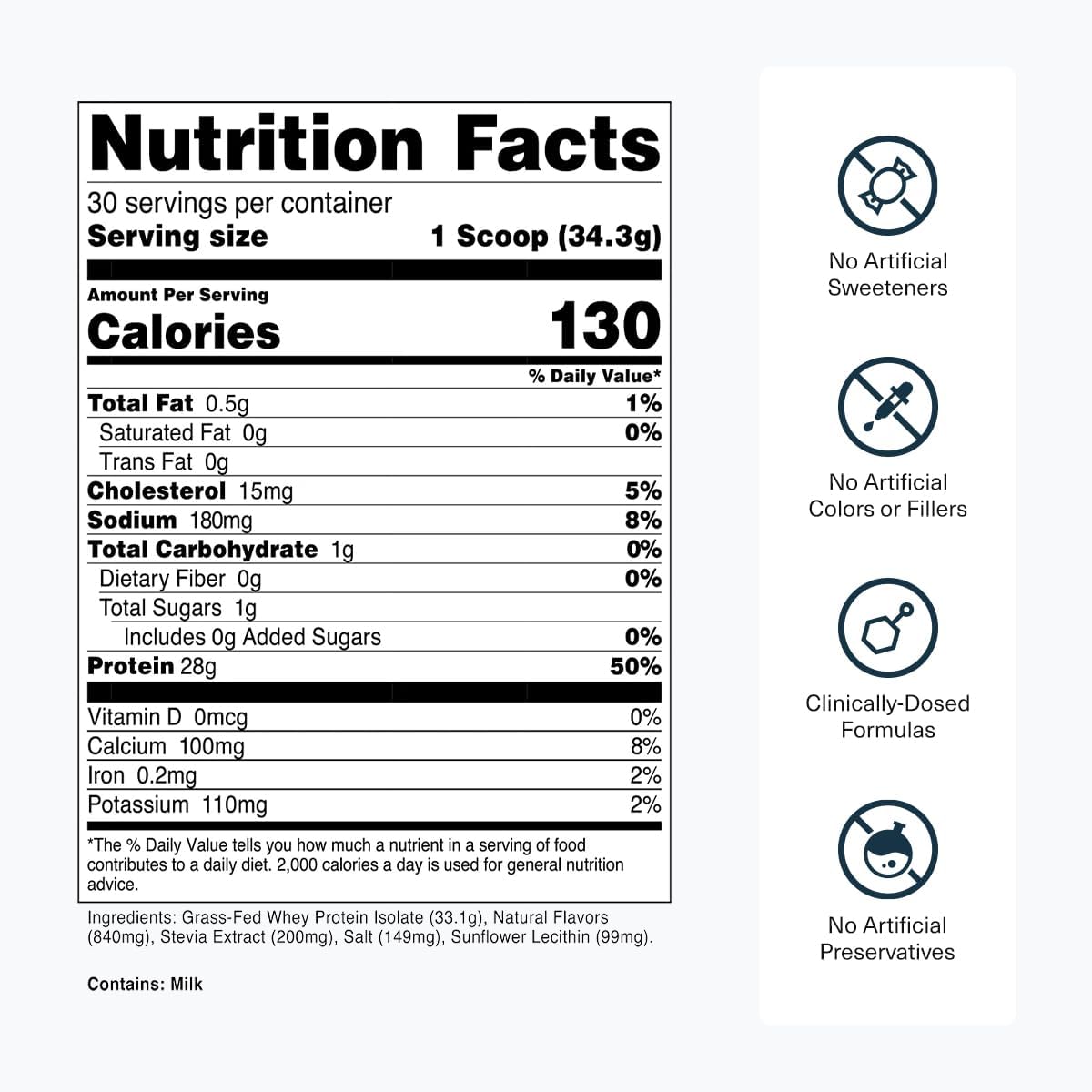 Transparent Labs Grass-Fed Whey Protein Isolate (30 Servings, French Vanilla) & Grass-Fed Whey Protein Isolate (30 Servings, Milk Chocolate)