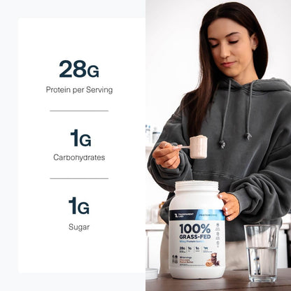 Transparent Labs Grass-Fed Whey Protein Isolate (30 Servings, Chocolate Peanut Butter) & Grass-Fed Whey Protein Isolate (30 Servings, Milk Chocolate)