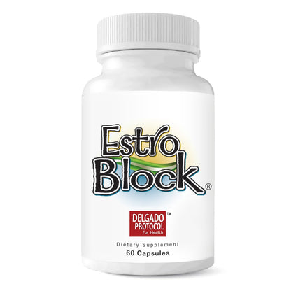 EstroBlock Estrogen Balance Supplement - Maintain Clear Skin, Body Defenses for Women & Men - Delgado Protocol - Original Formula w/No Crystalline DIM Against Dysfunction - 60 Capsules The Delgado Protocol for Health buy supplements Au