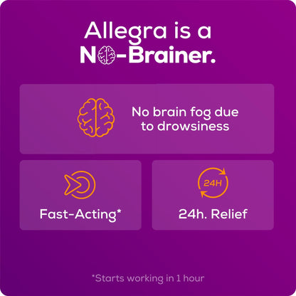 Allegra Adult 24-Hour Allergy Relief Tablets, Non-Drowsy Indoor and Outdoor Allergy Medicine, 180 mg Fexofenadine HCI Antihistamine Pill, 30 Count Plus 1 Count Travel Pack Allegra buy supplements Au