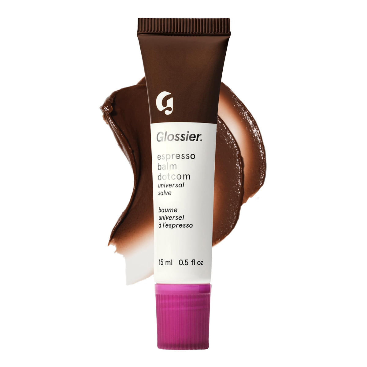 Glossier Balm Dotcom Hydrating Tinted Lip Balm - Universal Salve, Up to 12Hr Moisture for Dry Lips, Cuticles & Skin - Lanolin, Beeswax & Castor Oil - Espresso, Mocha Tint, 15ml GlossierBuy Supplements Australia
