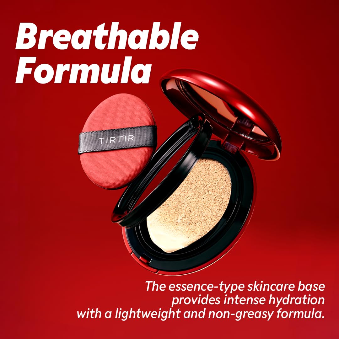 [*Mini Size*] TIRTIR Mask Fit Red Cushion Foundation | Full coverage, Weightless, Skin fit, Satin Glow Finish, Korean Makeup BB Foundation, beauty, Tattoo cover up, Buildable (#23N Sand / 0.15 Fl Oz) TIRTIRBuy Supplements Australia