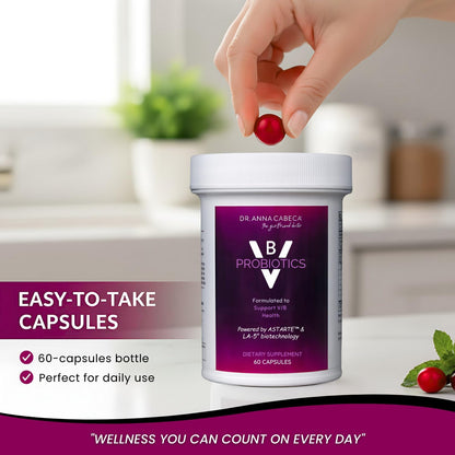 Probiotic Supplement with Cranberry for Women's Health Support, 60 Capsules | Supports Urinary Comfort & VB, with Cranberry & Probiotics for Daily Women's Wellness