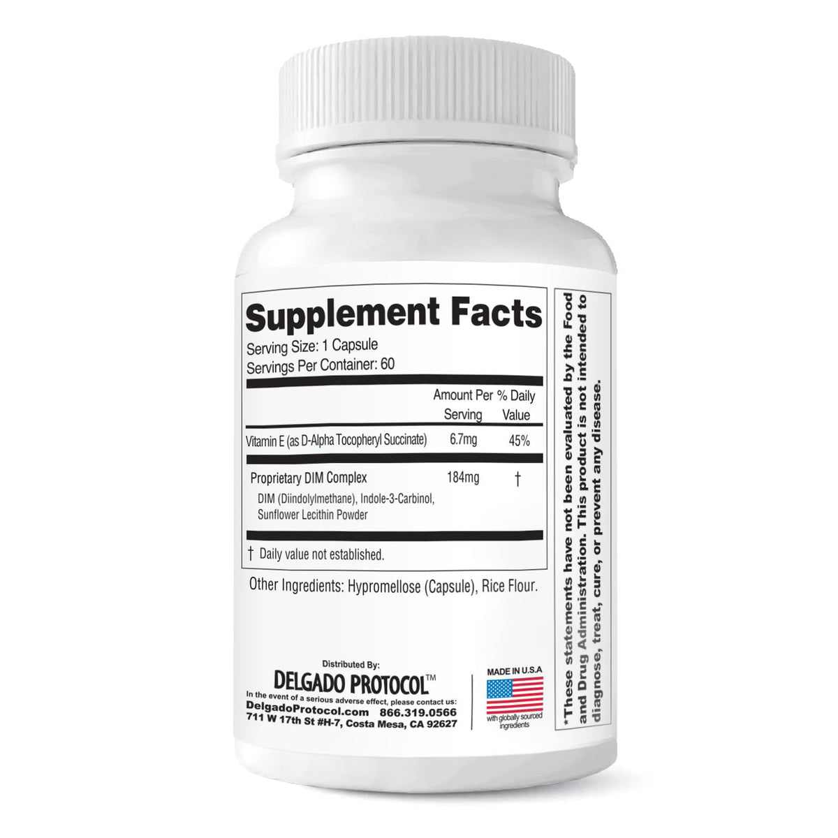 EstroBlock Estrogen Balance Supplement - Maintain Clear Skin, Body Defenses for Women & Men - Delgado Protocol - Original Formula w/No Crystalline DIM Against Dysfunction - 60 Capsules The Delgado Protocol for Health buy supplements Au