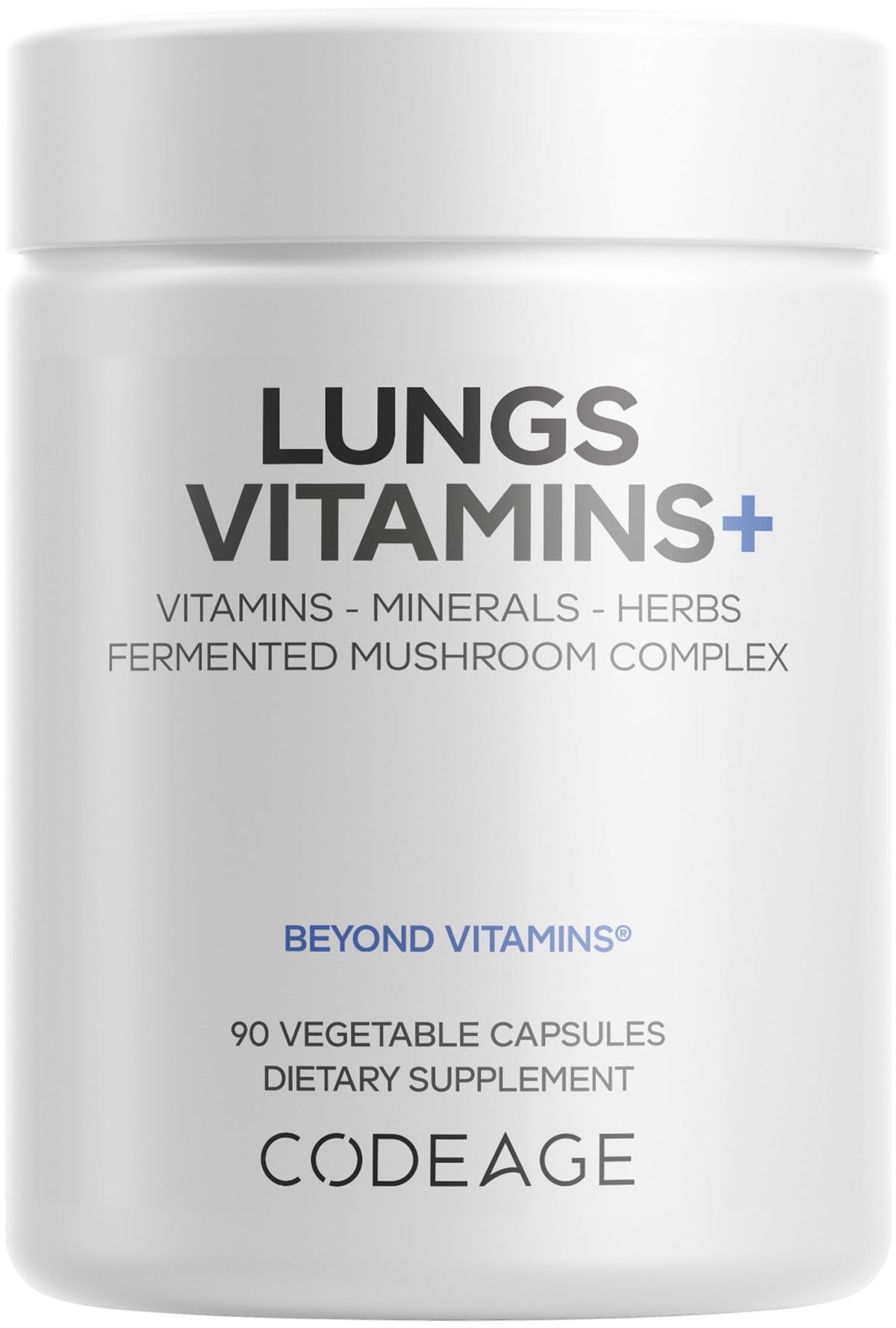 Codeage Lungs Vitamins, A, C, D, E, B6, Milk Thistle Lung Supplement, Zinc & Magnesium, Cordyceps, Reishi, Chaga, Poria, Tylophora, Ginger, Peppermint Leaf Organic Herb Cleanse - Non-GMO - 90 Capsules CodeageBuy Supplements Australia