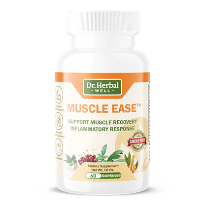 DR.HERBAL WELL Muscle Ease - Joint, Muscle & Nerve Support Fast Acting Relax Comfort Recovery Natural Herbal Supplement - (60 Capsules) MAX-Strength DR. HERBAL WELLBuy Supplements Australia