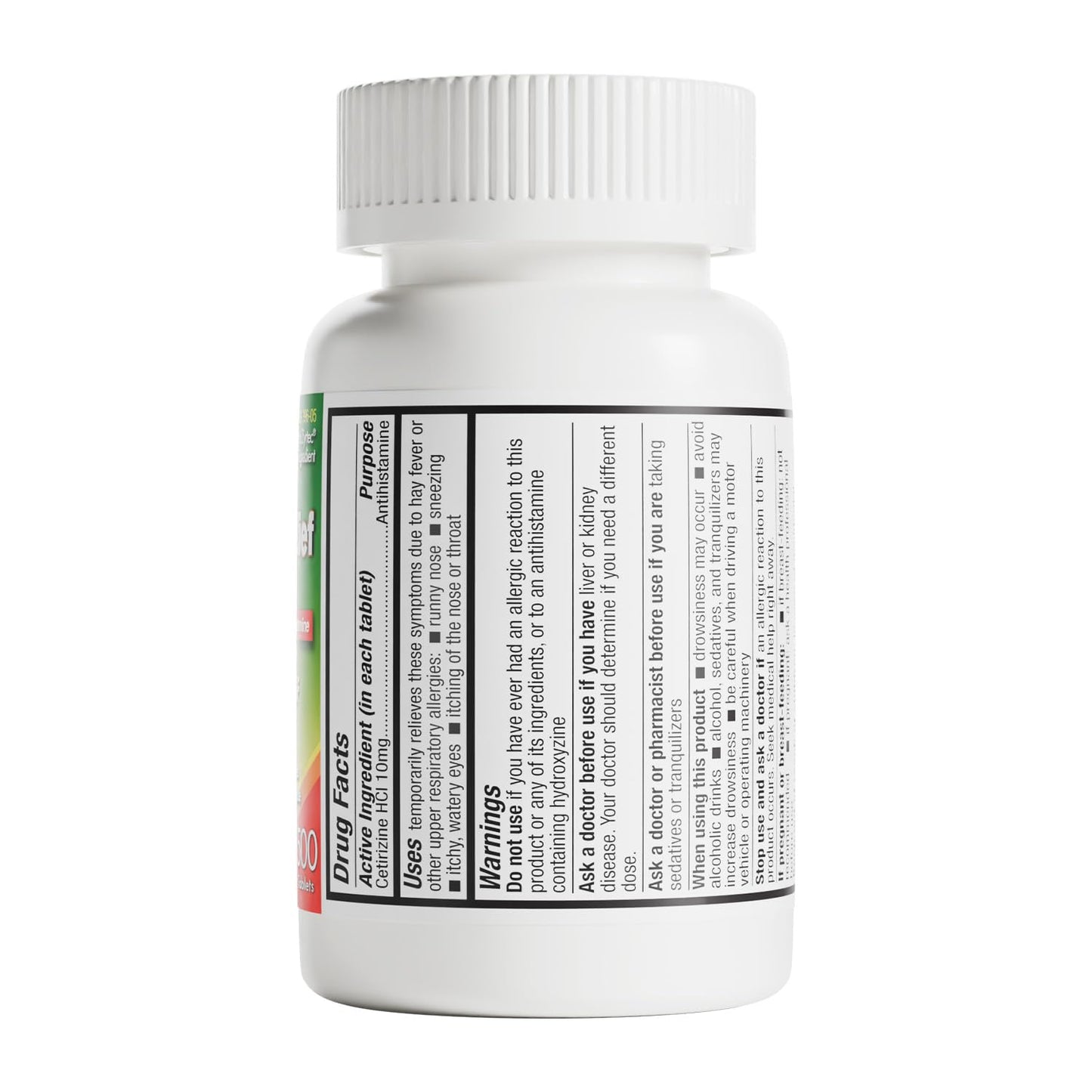 HealthA2Z® Allergy Relief, Cetirizine 10mg, Dye-Free Formula, 24-Hour Antihistamine, Indoor & Outdoor Allergy Relief, 500 Tablets HealthA2Z buy supplements Au