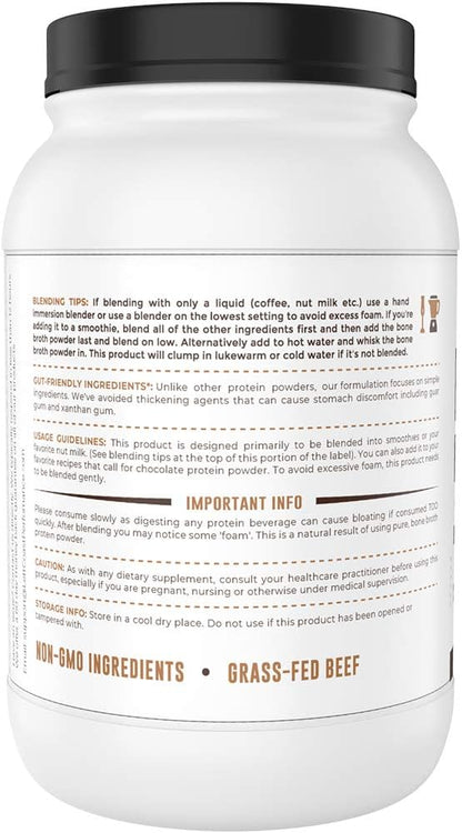 Left Coast Performance 2lb Pure Bone Broth and 2lb Chocolate Bone Broth