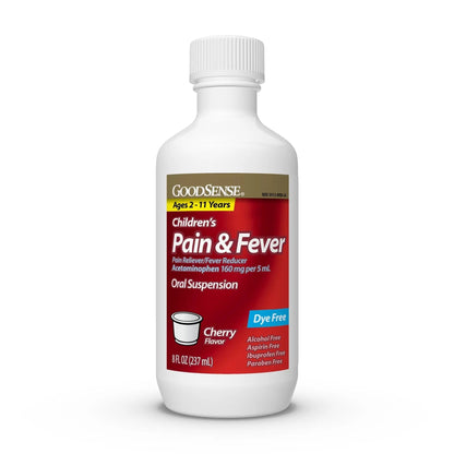 GoodSense Children's Dye-Free, Acetaminophen 160 mg per 5 mL Oral Suspension, Cherry Flavor, 8 FL OZ GoodSenseBuy Supplements Australia