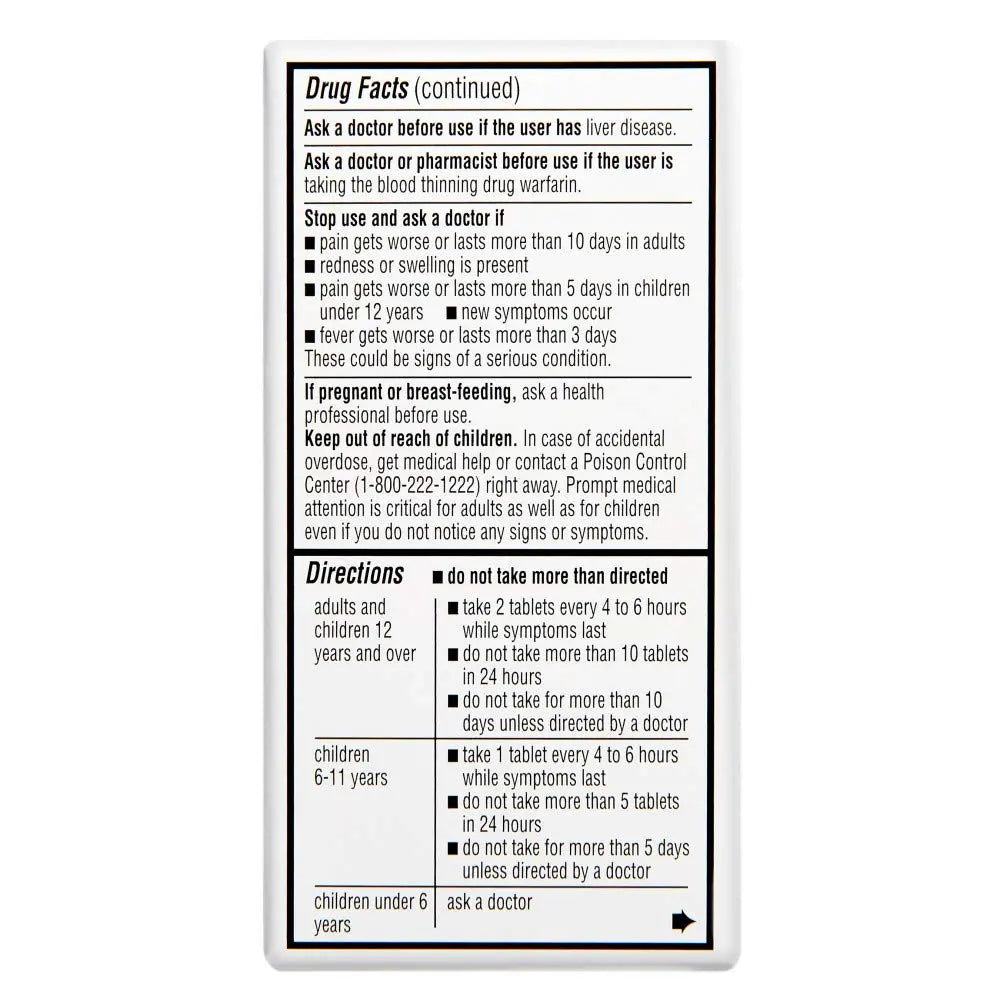 Rite Aid Regular Strength Pain Relief Acetaminophen, 325mg - 100 Tablets | Pain Reliever and Fever Reducer | Joint Pain Relief | Muscle Pain Relief | Arthritis Pain Relief | Back Pain Relief Products Rite AidBuy Supplements Australia