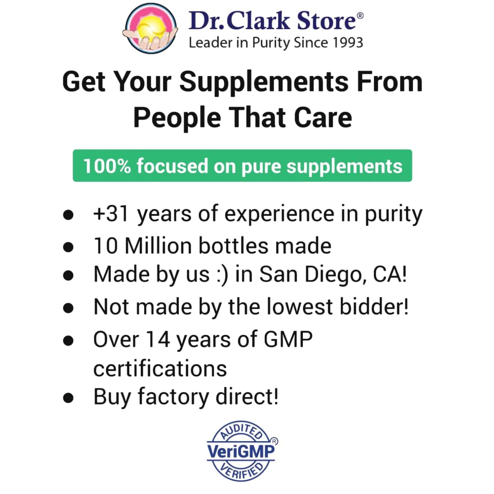 Dr Clark Superblend Wormwood Capsules - Vegetarian 330 mg, 100 Capsules - Wormwood Herb Without Artificial Preservatives, Wormwood Combination with Quassia Dr Clark StoreBuy Supplements Australia
