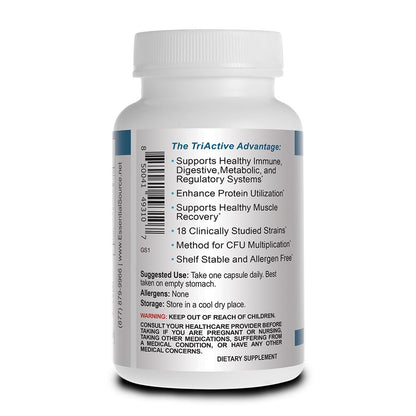 Essential Source TriActive Biotics for Men - Probiotic Capsules, 30 Billion CFU with Prebiotics & Blue Spirulina, Shelf Stable, Allergen Free, Digestive & Immune Support, 30 Count Essential Source buy supplements Au