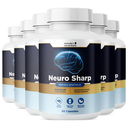 Neuro Sharp – Bacopa, Ginkgo Biloba & Huperzine-A – 30 Ct, 1 Month Supply | Bacopa Monnieri, Ginkgo Biloba & Huperzine-A | Non-GMO, Made in USA | Easy-to-swallow daily capsule