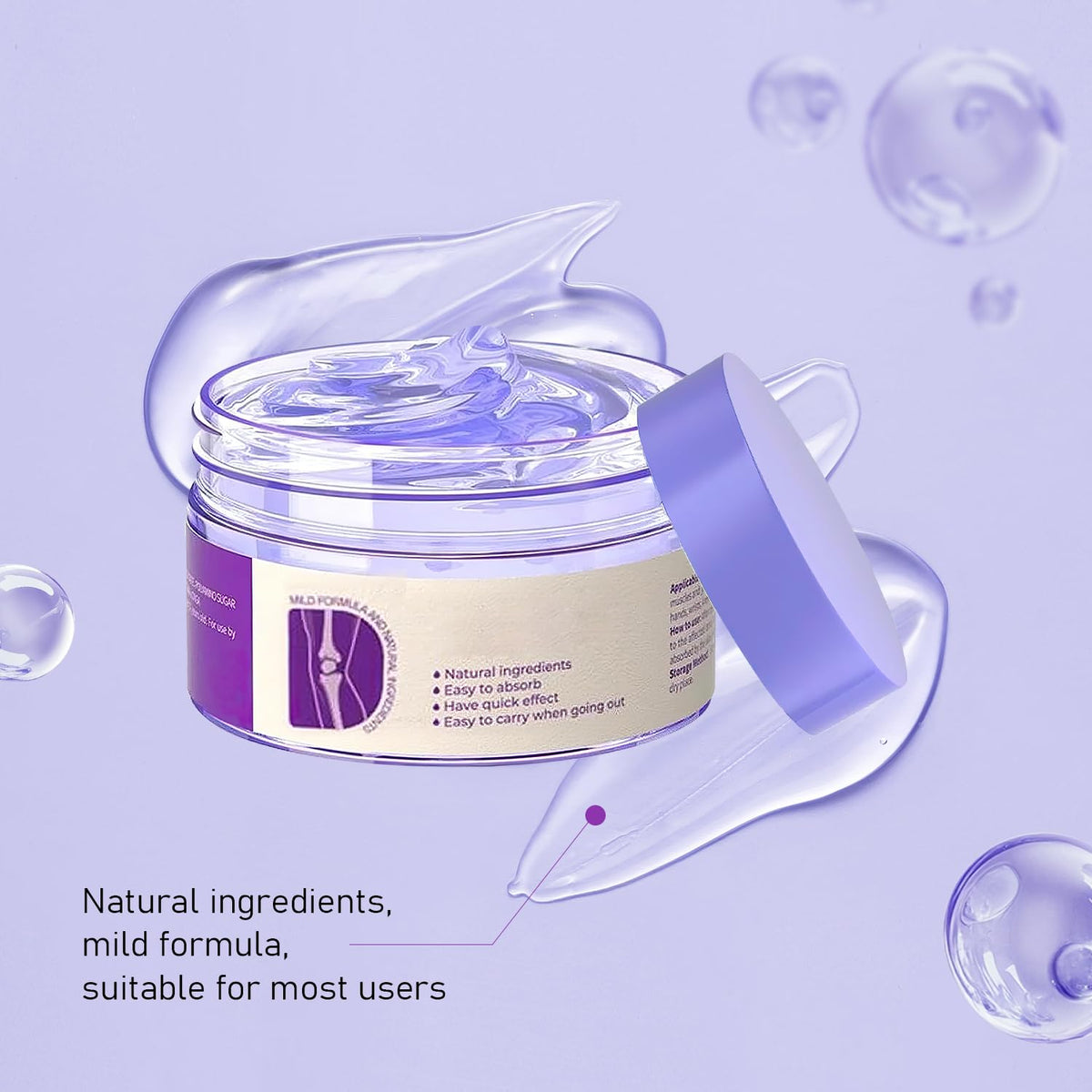 Soothing Relief Massage Gel, Joint Gel Purple Gel Cooling Activities Throughout The Body, Soothing Knees, Lumbar, Neck, Back, Shoulders, Hands, and Feet iaredonBuy Supplements Australia