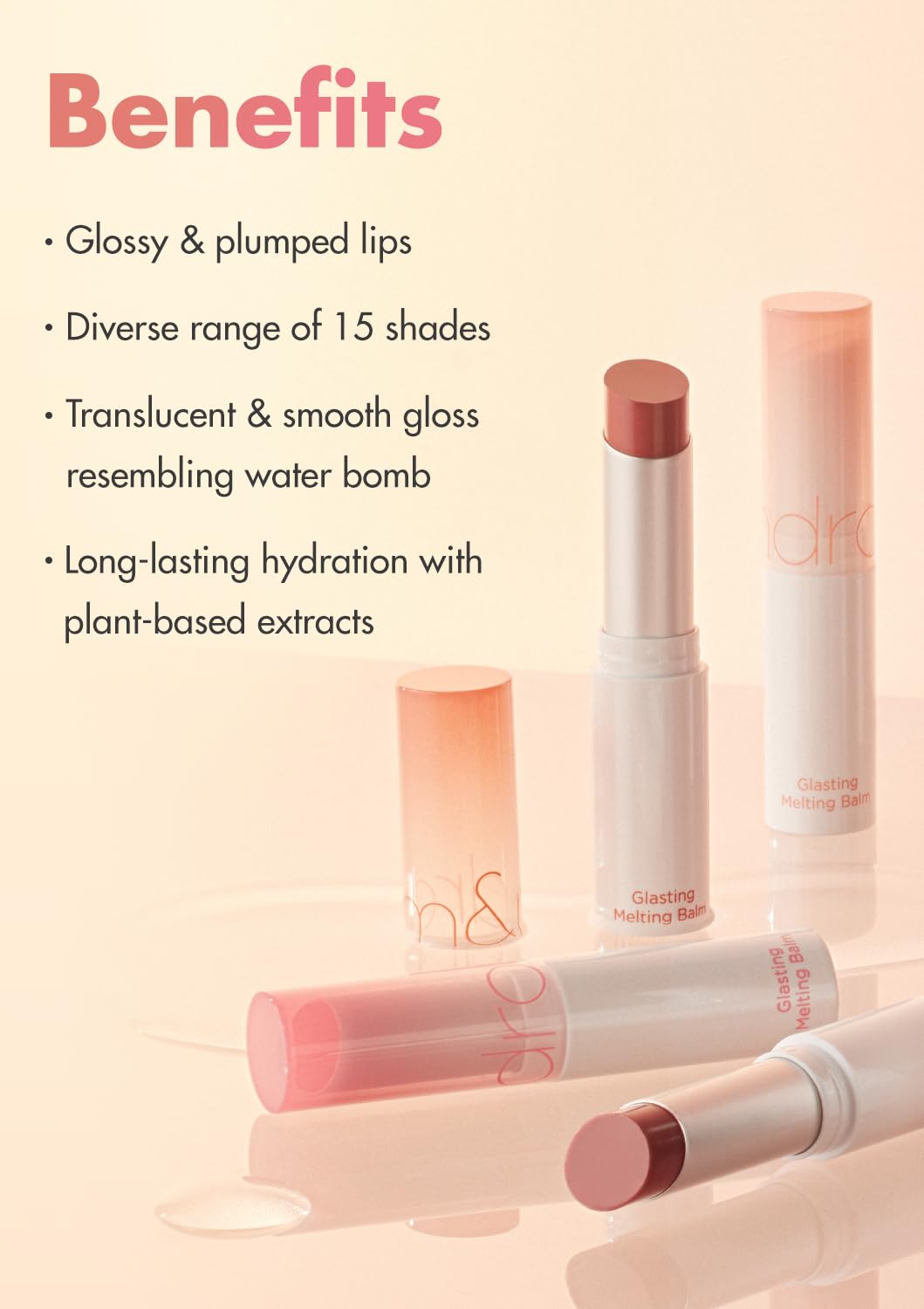 rom&nd GLASTING MELTING BALM #06 Kaya Fig - Vegan K-Beauty Tinted Lip Balm for Crystal Water-Gloss Shine, Deep Hydration & MLBB Rosy Nude Color | Non-Sticky, Long-Lasting Comfort for All Ages rom&ndBuy Supplements Australia