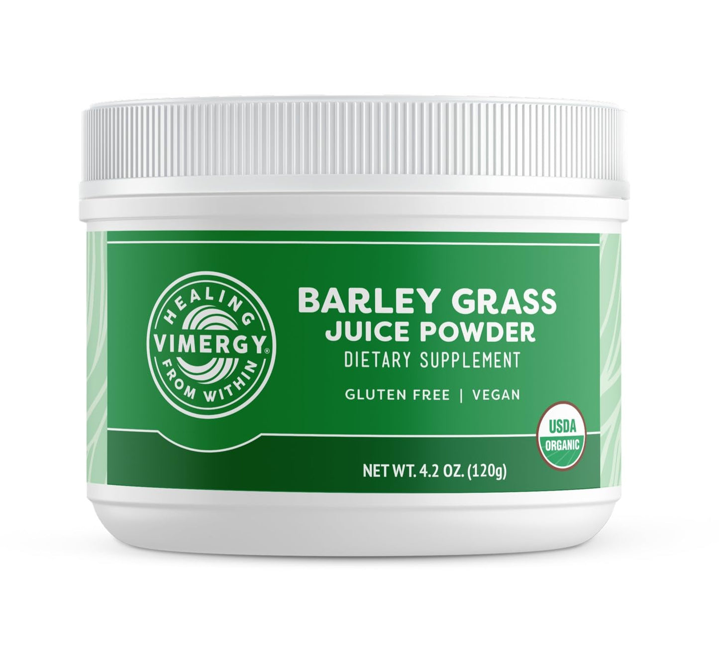 Vimergy Barley Grass Juice Powder Dietary Supplement - 4g per Serving (62 Servings) – Clean Superfood – Promotes Cardiovascular Health* – Organic, Vegan & Gluten-Free – Regular Size 250g